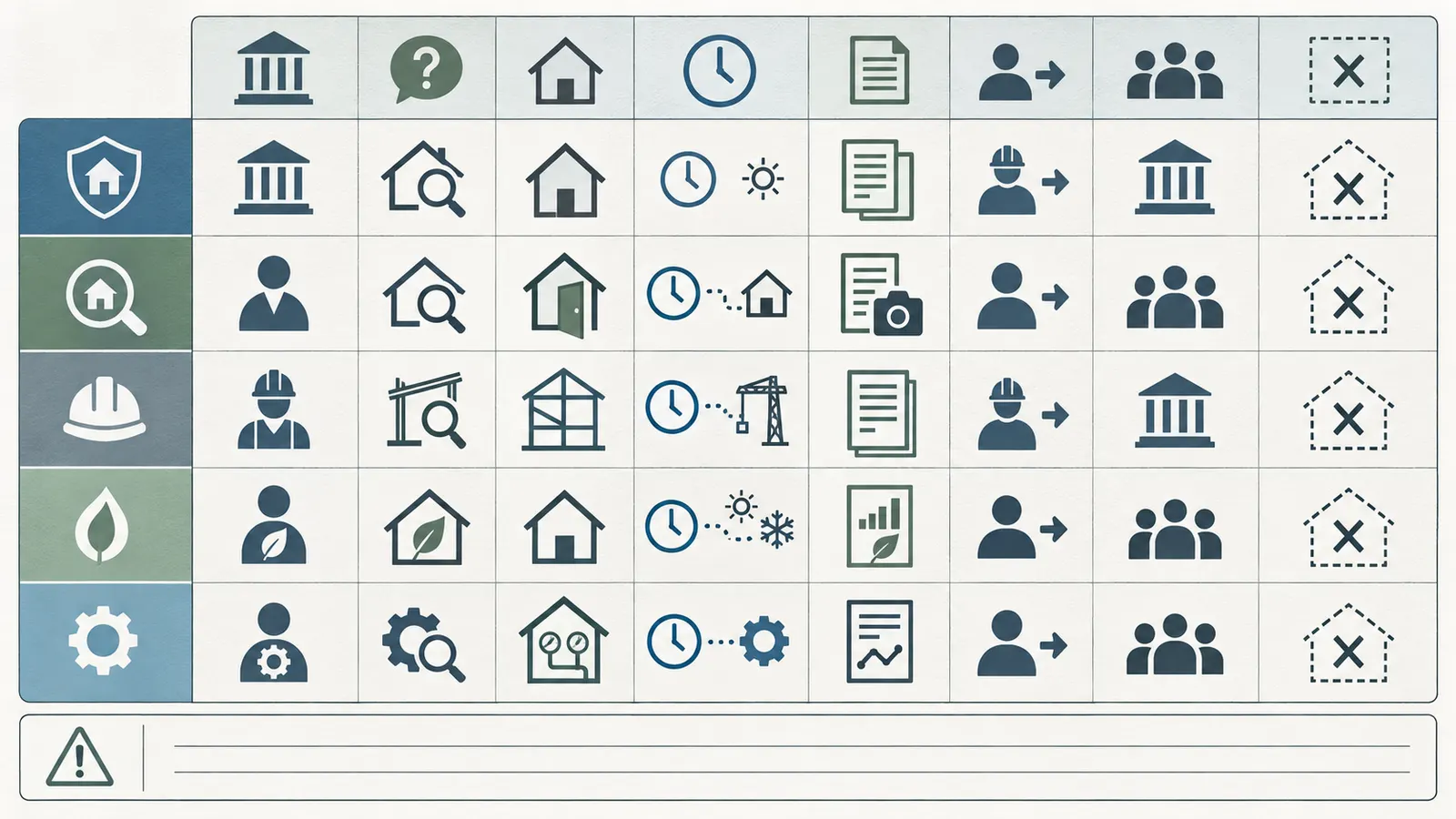Comparison matrix separating authority, scope, evidence, correction owner, and limitation for five verification paths.