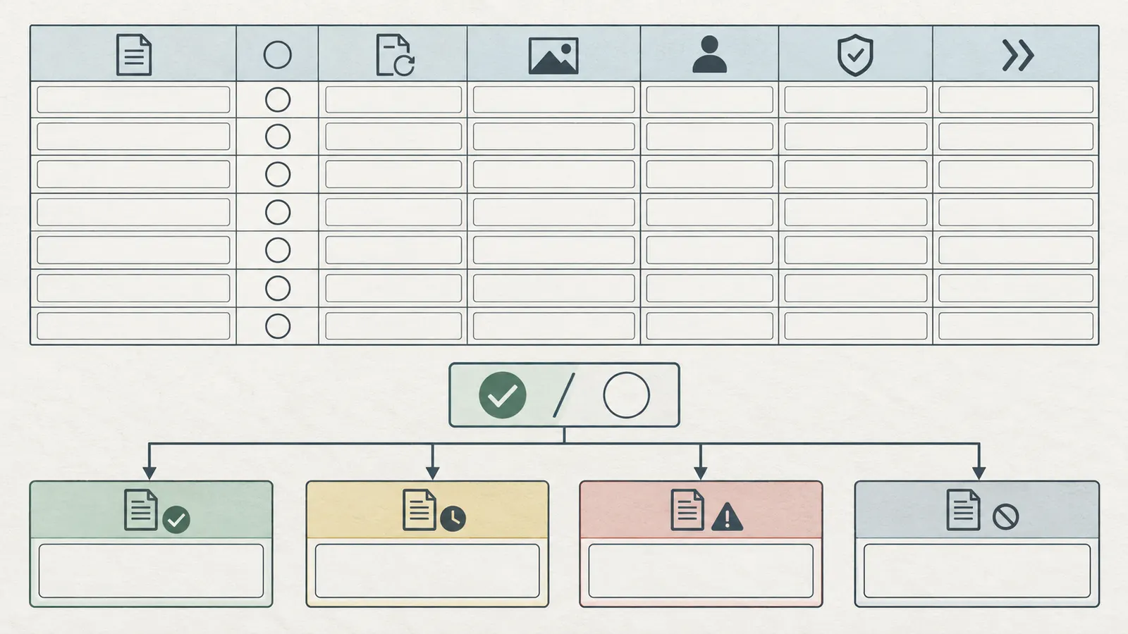 Phase-release decision surface showing verified records, open items, completeness ratio, and release or hold outcomes