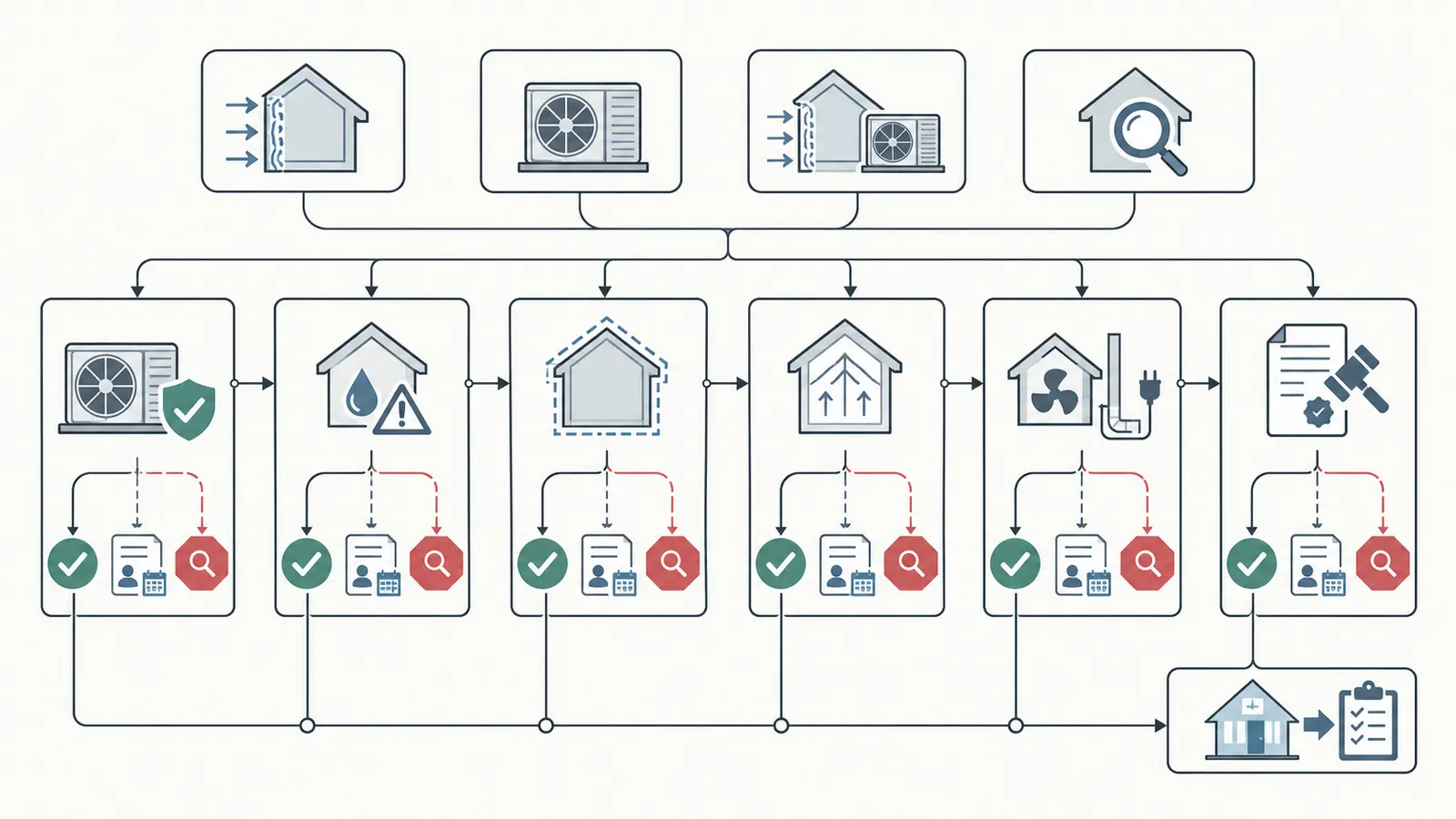 Release-gate map linking safety, design, access, jurisdiction, occupancy, and closeout checks to the next decision.