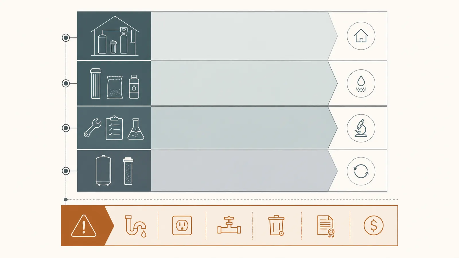 Ownership-cost ladder from installed price to consumables, service, testing, and end-of-life replacement