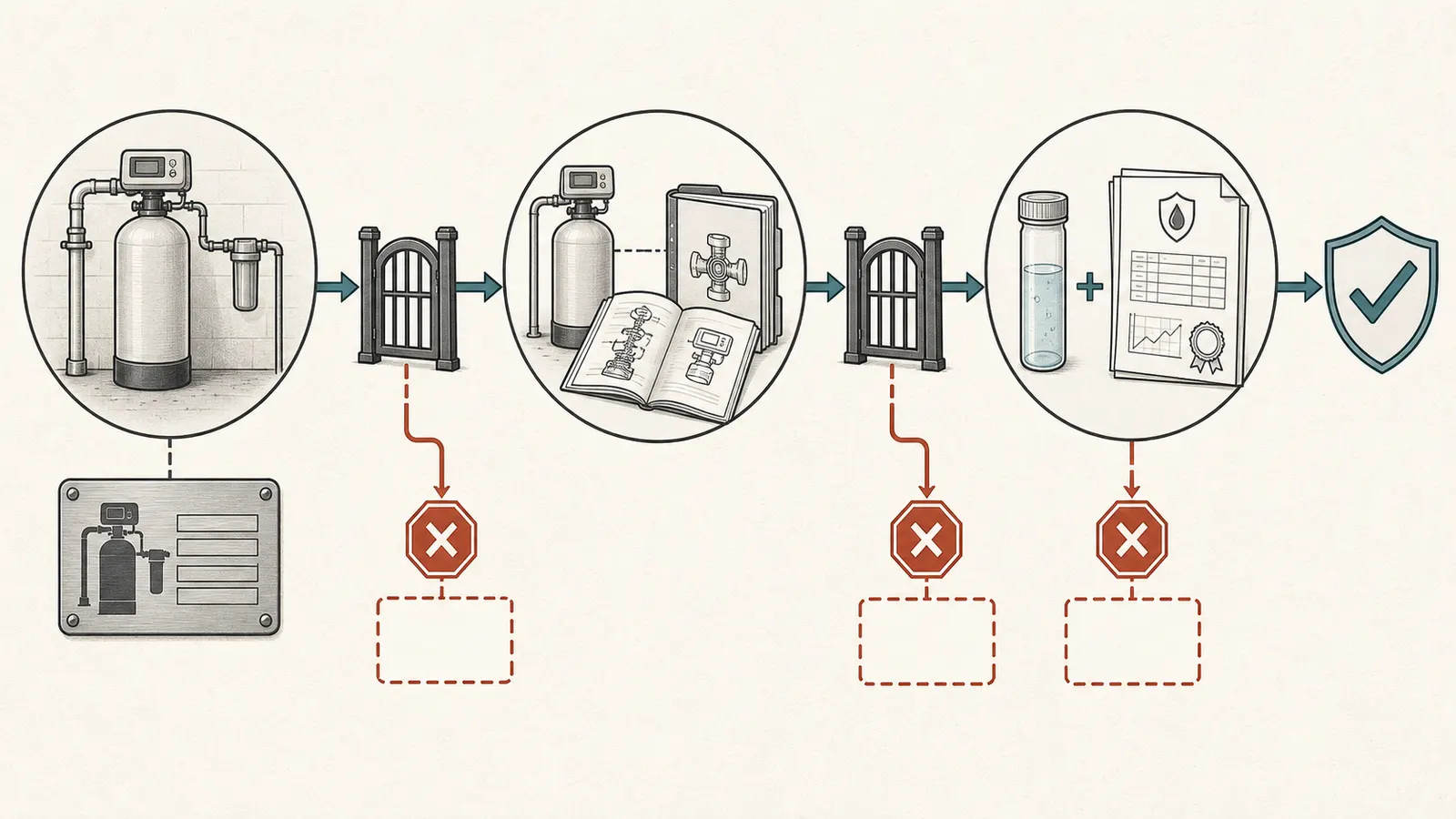 Decision map from visual clue to model match to verified treatment claim