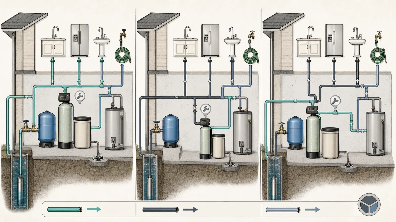 Comparison separating a state-specific chlorine CT requirement, a manufacturer target, and an unverified generic rule