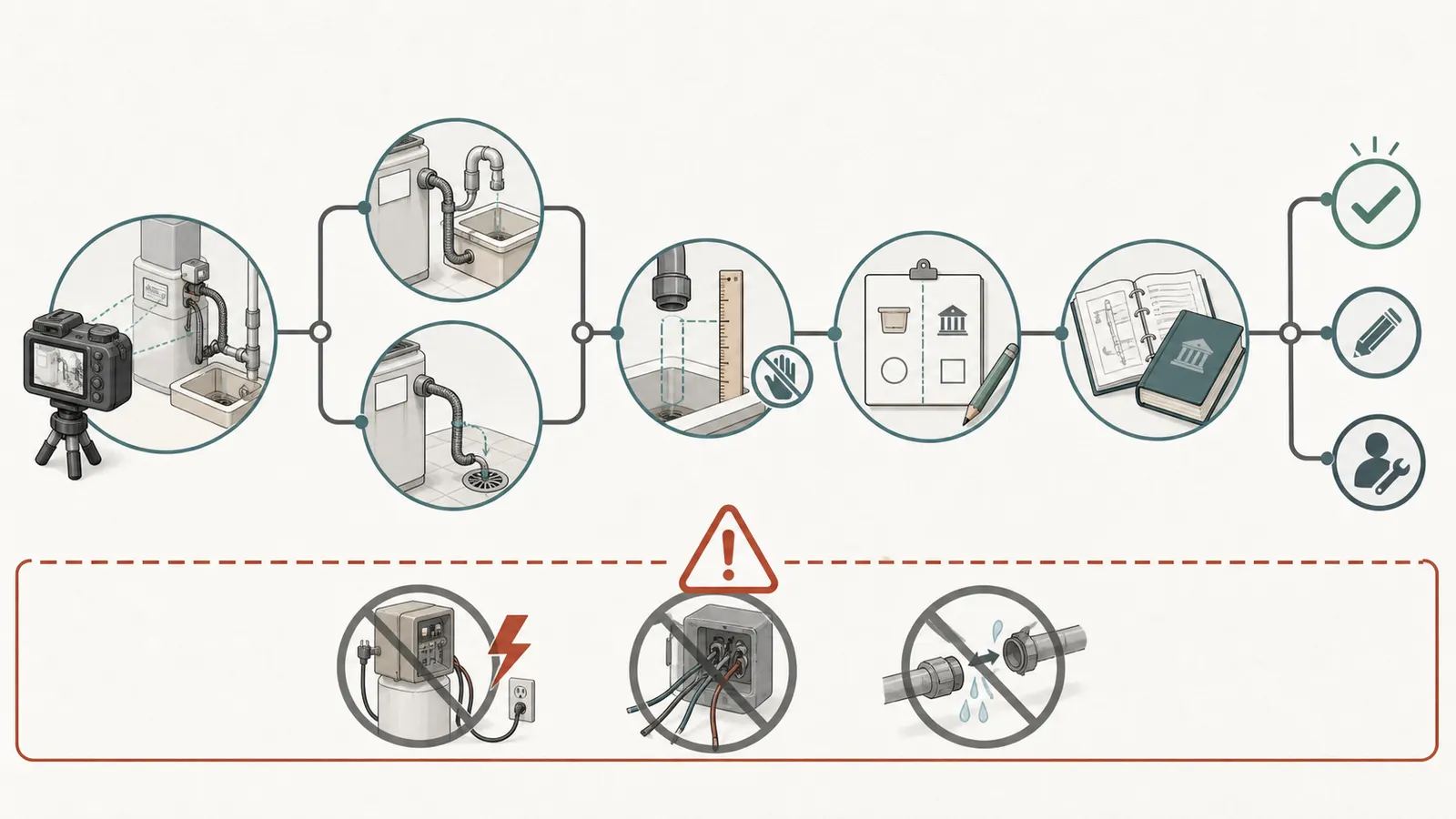 Safe observations beside prohibited energized, pressurized, and well-component work