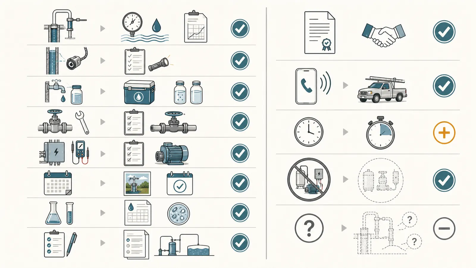 Side-by-side comparison of a meaningful annual well checkup and a vague priority-access service plan.